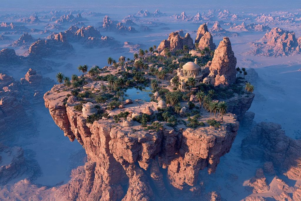 Whimsical Places of the Desert AI Artwork 7