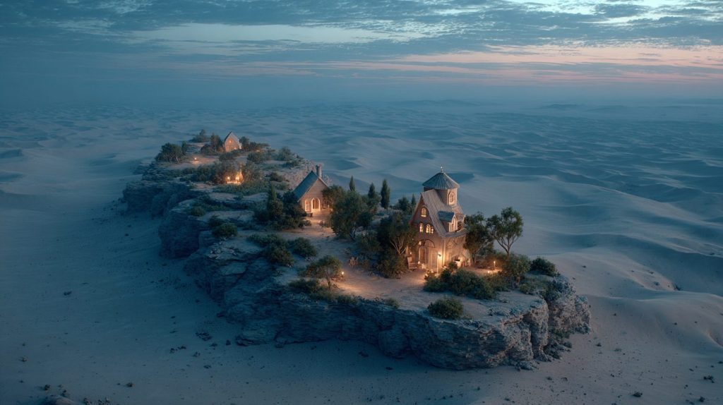 Whimsical Places of the Desert AI Artwork 8