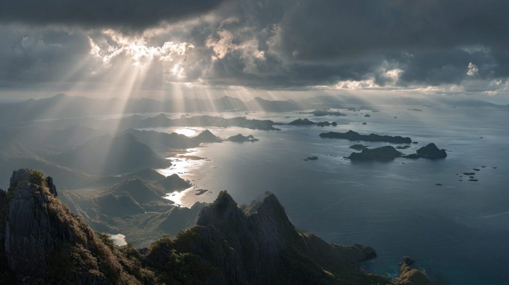 Amazing Sea Views from the Mountain Edge AI Artwork 11