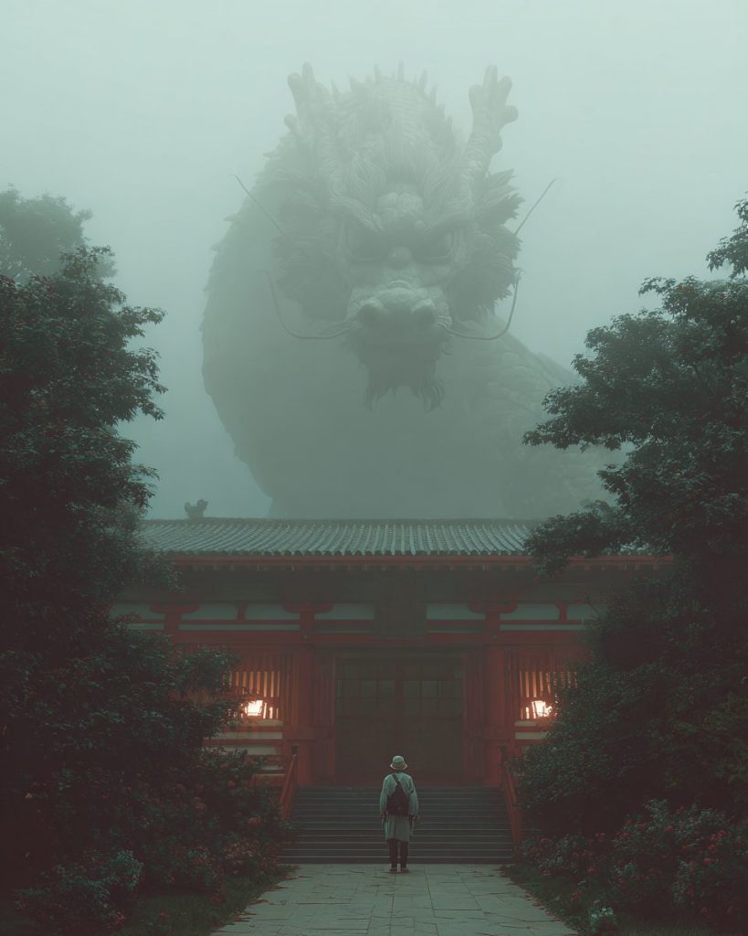 The Mysterious Asian Temples AI Artwork 3