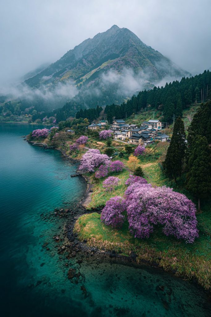 The Small Coastal Towns in Japan AI Artwork 3