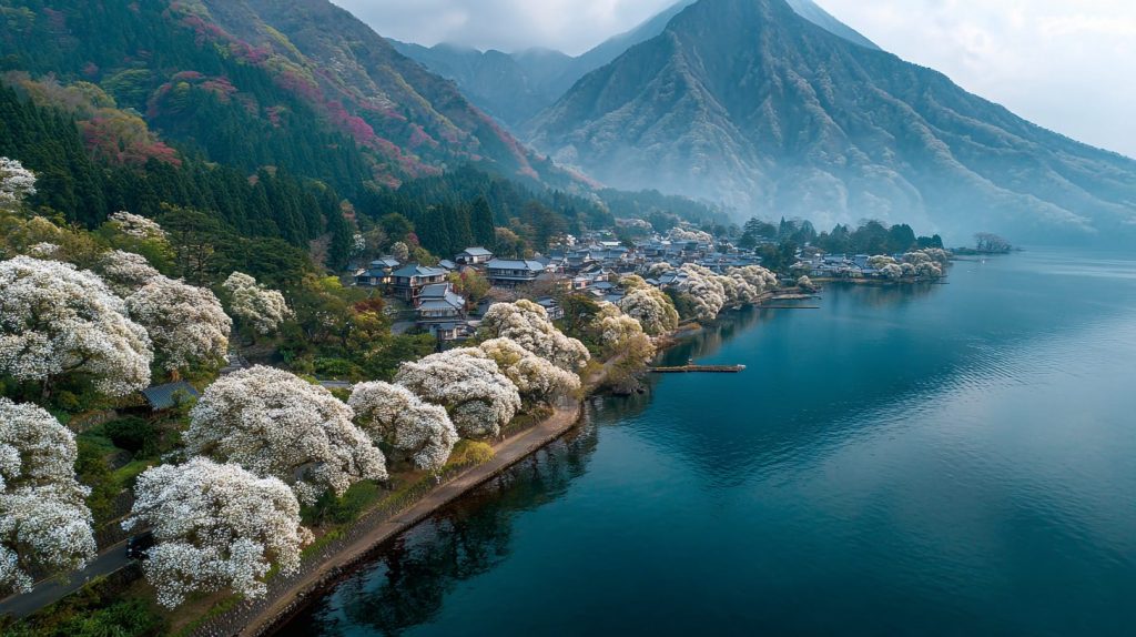 The Small Coastal Towns in Japan AI Artwork 8