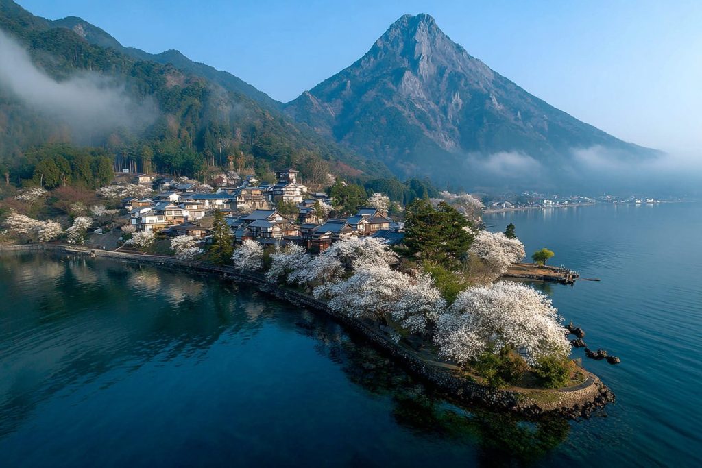 The Small Coastal Towns in Japan AI Artwork 9